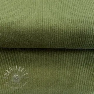 Ribfluweel forest green