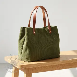 Ribfluweel forest green