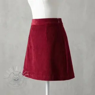 Babyrib cord dark red