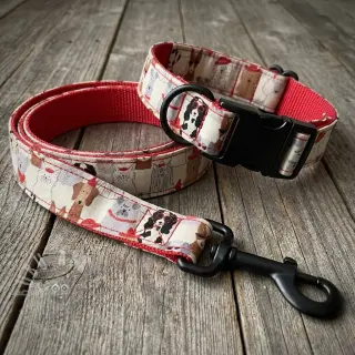 Decoratiestof Linenlook Dog Dress Up