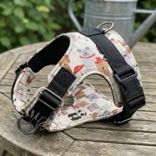 Decoratiestof Linenlook Dog Dress Up