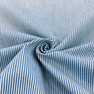 JEANS DENIM 8.5 OZ Small stripe light blue