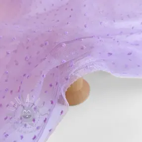 Tule voor TUTU-rok DOTS lilac