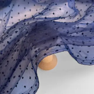 Tyl na TUTU DOTS dark blue