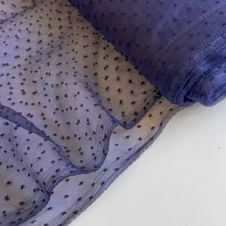 Tyl na TUTU DOTS dark blue