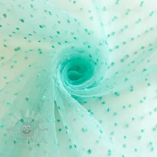 Tule voor TUTU-rok DOTS mint