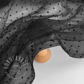 Tule voor TUTU-rok DOTS black