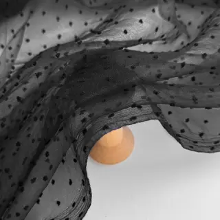 Tyl na TUTU DOTS black