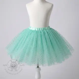 Tule voor TUTU-rok DOTS mint