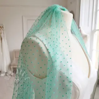 Tule voor TUTU-rok DOTS mint