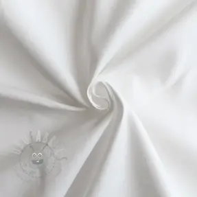 Katoenen stof TWILL Mango white