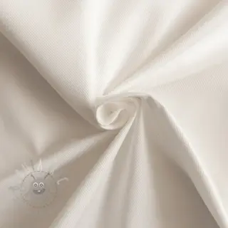Katoenen stof TWILL Mango off white