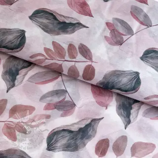 Lyocell met linnen en zijde Retro Flowers design B