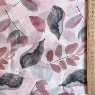 Lyocell met linnen en zijde Retro Flowers design B