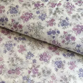 Lyocell met linnen en zijde Retro Flowers design C