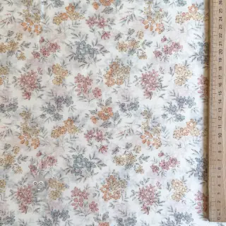Lyocell met linnen en zijde Retro Flowers design E