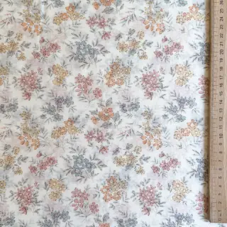 Lyocell s ľanom a hodvábom Retro Flowers design E
