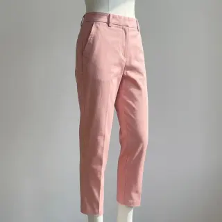 Bavlnená látka TWILL Mango olive pink