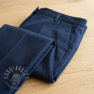 Katoenen stof TWILL Mango marine