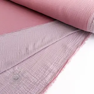 Dubbelgaas/mousseline DOUBLE FACE lilac