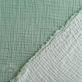 Dubbelgaas/mousseline DOUBLE FACE light mint