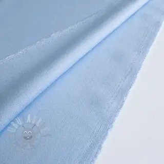 Viscose met linnen BUBBLY light old blue