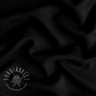 Viscose met linnen BUBBLY black