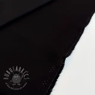 Viscose met linnen BUBBLY black