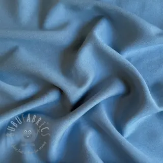 Viscose met linnen BUBBLY old blue