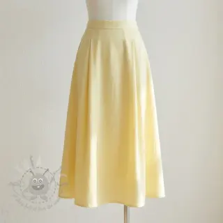 Viscose met linnen BUBBLY pale banana