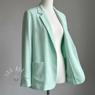 Viscose met linnen BUBBLY misty jade