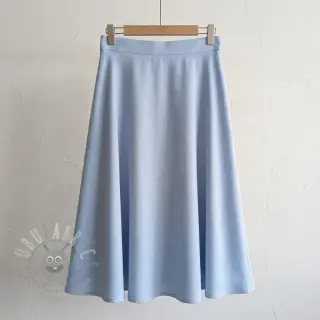 Viscose met linnen BUBBLY light old blue