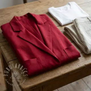 Viscose met linnen BUBBLY marlboro red