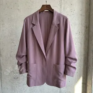 Viscose met linnen BUBBLY lavender