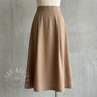 Viscose met linnen BUBBLY taupe