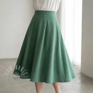 Viscose met linnen BUBBLY dak mint