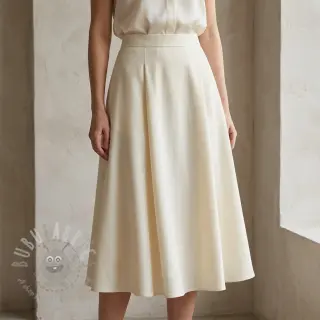 Viscose met linnen BUBBLY ecru