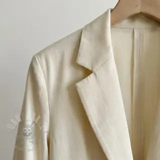 Viscose met linnen BUBBLY ecru
