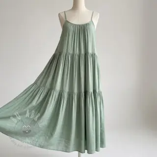 Viscose met linnen BUBBLY light mint
