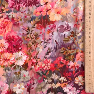 Viscose RAYON POPLIN Blossoms design A