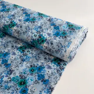 Viskóza RAYON POPLIN Flower sea design D