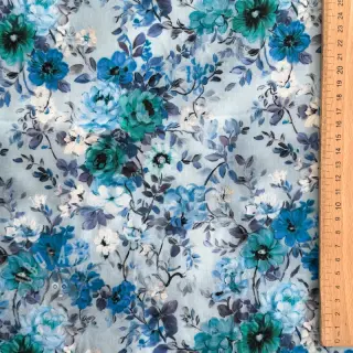 Viscose RAYON POPLIN Flower sea design D