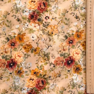 Viscose RAYON POPLIN Flower sea design E