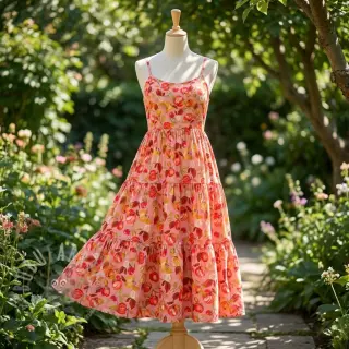 Viscose RAYON POPLIN Fruity design B