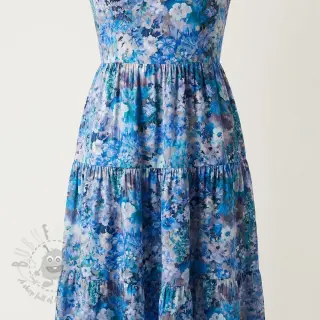 Viscose RAYON POPLIN Blossoms design C
