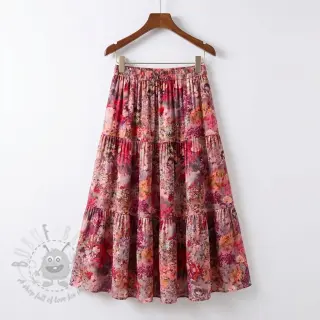 Viscose RAYON POPLIN Blossoms design En