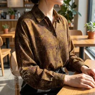 Viscose RAYON POPLIN Flow design A