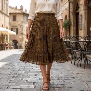Viscose RAYON POPLIN Flow design En