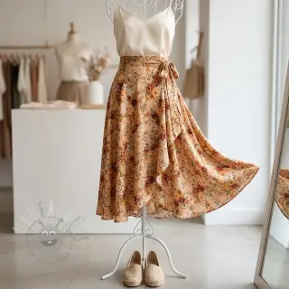 Viscose RAYON POPLIN Flower sea design E