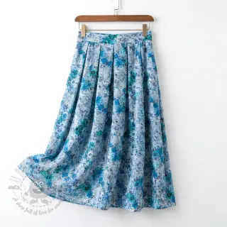Viscose RAYON POPLIN Flower sea design D
